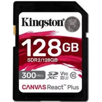 Kingston 128GB Canvas React Plus SDXC UHS-II 300R/260W U3 V90 für Full HD/4K/8K