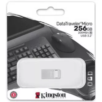 Kingston 256GB DataTraveler Micro 200MB/s Metall USB 3.2 Gen 1