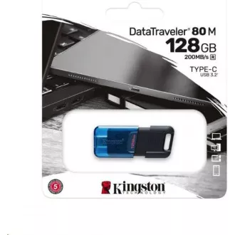 Kingston Flash Drive 128GB DataTraveler DT80 M (USB-C 3.2 Gen 1) Kingston Flash Drive 128GB DataTraveler DT80 M (USB-C 3.2 Gen 1)