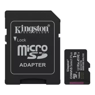 Kingston MicroSDXC-Karte 1TB Canvas Select Plus, U3, V30, A1, SD-Adapter