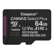 Kingston MicroSDXC 64GB Canvas Select Plus, U1, V10, A1