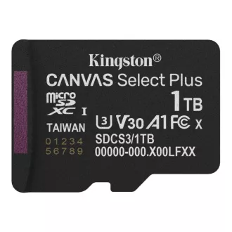 Kingston MicroSDXC 1TB Canvas Select Plus, U3, V30, A1