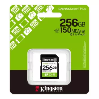 Kingston SDXC-Karte 256GB Canvas Select Plus, U1, V10, A1