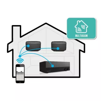 Orava PEGASUS 1 Lautsprecher, 22,5 W, Subwoofer, WiFi, Bluetooth, AUX-Eingang, Multiroom-System, schwarz