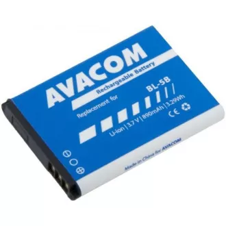 AVACOM Handyakku Nokia 3220, 6070, Li-Ion 3, 7V 890mAh (Ersatz BL-5B)
