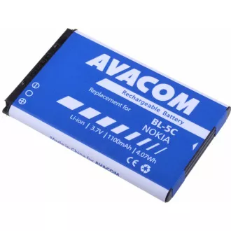 AVACOM Handyakku Nokia 6230, N70, Li-Ion 3, 7V 1100mAh (Ersatz BL-5C)