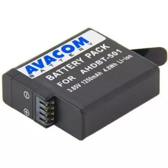 AVACOM Akku GoPro AHDBT-501 Li-Ion 3.85V 1250mAh 4.8Wh AVACOM Akku GoPro AHDBT-501 Li-Ion 3.85V 1250mAh 4.8Wh