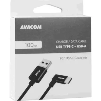 USB Daten- und Ladekabel - USB Typ-C, 100cm, 90° Anschluss, schwarz USB Daten- und Ladekabel - USB Typ-C, 100cm, 90° Anschluss, schwarz