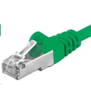 PREMIUMCORD Patchkabel CAT6a S-FTP, RJ45-RJ45, AWG 26/7 5m grün