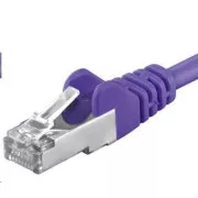 PREMIUMCORD Patchkabel CAT6a S-FTP, RJ45-RJ45, AWG 26/7 5m lila