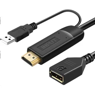 PremiumCord HDMI 2.0 auf DisplayPort 1.2 Adapter 4K@60Hz 25cm PremiumCord HDMI 2.0 auf DisplayPort 1.2 Adapter 4K@60Hz 25cm