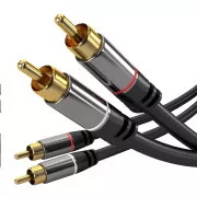 PREMIUMCORD-Kabel, 2x CINCH-2x CINCH M/M, 3m