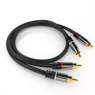 PREMIUMCORD-Kabel, 2x CINCH-2x CINCH M/M, 3m