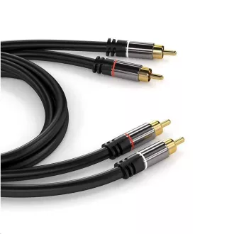 PREMIUMCORD-Kabel, 2x CINCH-2x CINCH M/M, 5m