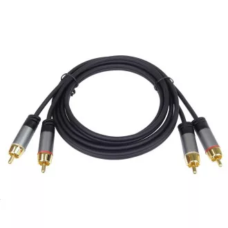 PREMIUMCORD-Kabel, 2x CINCH-2x CINCH M/M, 5m
