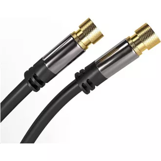 PREMIUMCORD Kabel, Satellitenantenne F-Stecker - F-Stecker (135 dB) 4x geschirmt 5m PREMIUMCORD Kabel, Satellitenantenne F-Stecker - F-Stecker (135 dB) 4x geschirmt 5m