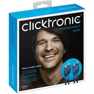ClickTronic HQ OFC Kabel 2x Cinch - 2x Cinch RCA, M/M, 10m