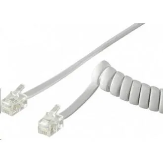 PremiumCord Telefonhörerkabel, verdrillt, 4 Adern, 4 m – weiß PremiumCord Telefonhörerkabel, verdrillt, 4 Adern, 4 m – weiß