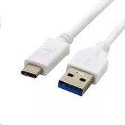 C-TECH USB 2.0 AM auf USB-C (AM/CM) Kabel, 1m, weiß