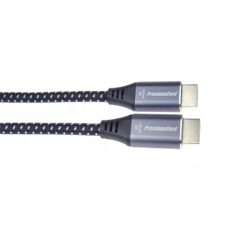 PREMIUMCORD HDMI 2.1 High Speed   Ethernet Kabel 8K@60Hz, vergoldete Stecker, 0, 5m