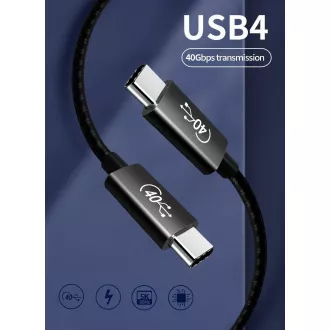 PREMIUMCORD USB4™ 40Gbps 8K@60Hz Thunderbolt 3 Kabel, 1m
