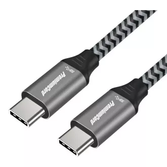 PREMIUMCORD USB 3.2 Gen 1 USB-C Kabel (M/M), Baumwollgeflecht, 1m PREMIUMCORD USB 3.2 Gen 1 USB-C Kabel (M/M), Baumwollgeflecht, 1m