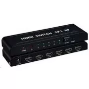 PREMIUMCORD HDMI Umschalter 5:1 Metall mit Fernbedienung und Netzteil