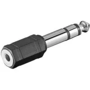PremiumCord Adapter 6, 3mm Stereo Stecker - 3, 5mm Stereo Klinke (M/F)