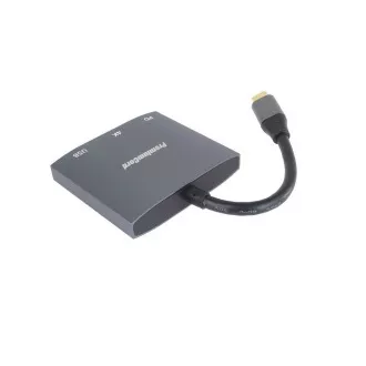 PremiumCord USB-C auf HDMI Adapter, USB3.0, PD, 4K und FULL HD 1080p Auflösung