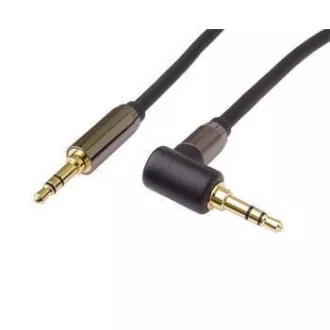 PremiumCord HQ geschirmtes Kabel Stereo Klinke 3,5mm - Klinke 3,5mm 90° gebogen, 3m PremiumCord HQ geschirmtes Kabel Stereo Klinke 3,5mm - Klinke 3,5mm 90° gebogen, 3m