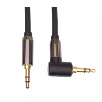 PremiumCord HQ geschirmtes Kabel Stereo Klinke 3,5mm - Klinke 3,5mm 90° gebogen, 3m PremiumCord HQ geschirmtes Kabel Stereo Klinke 3,5mm - Klinke 3,5mm 90° gebogen, 3m