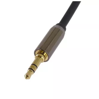 PremiumCord HQ geschirmtes Kabel Stereo Klinke 3,5mm - Klinke 3,5mm 90° gebogen, 3m PremiumCord HQ geschirmtes Kabel Stereo Klinke 3,5mm - Klinke 3,5mm 90° gebogen, 3m