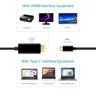 PremiumCord USB-C zu HDMI 2m Kabel 4K*2K@60Hz FULL HD 1080p PremiumCord USB-C zu HDMI 2m Kabel 4K*2K@60Hz FULL HD 1080p