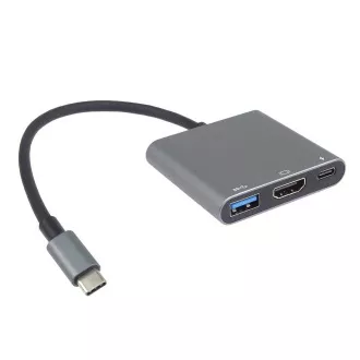 PremiumCord Adapter USB-C auf HDMI   USB3.0   PD, 4K und FULL HD 1080p Auflösung