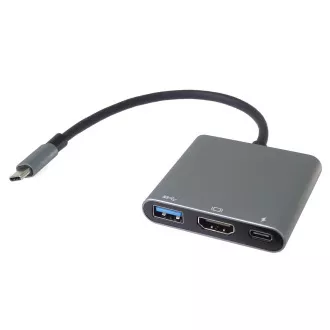 PremiumCord Adapter USB-C auf HDMI   USB3.0   PD, 4K und FULL HD 1080p Auflösung