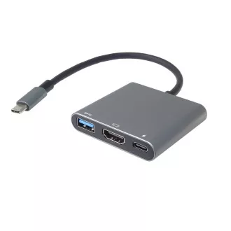 PremiumCord Adapter USB-C auf HDMI   USB3.0   PD, 4K und FULL HD 1080p Auflösung