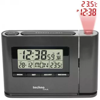 TechnoLine WT 519 - digitaler Wecker mit Zeit- und Innentemperaturprojektion