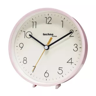 TechnoLine Modell H Wanduhr, analog, quarzgesteuert, rosa