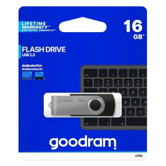 GOODRAM Flash Disk 16GB UTS2, USB 2.0, schwarz