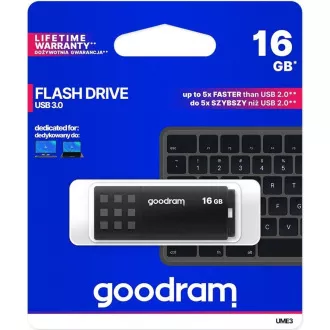 GOODRAM Flash Disk 16GB UME3, USB 3.0, schwarz