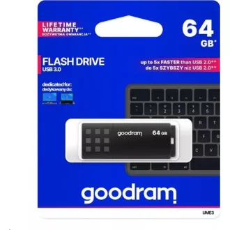 GOODRAM Flash Disk 64GB UME3, USB 3.0, schwarz GOODRAM Flash Disk 64GB UME3, USB 3.0, schwarz