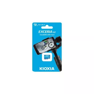 KIOXIA microSDXC-Karte EXCERIA G2 128GB, UHS-I U3 V30, mit Adapter