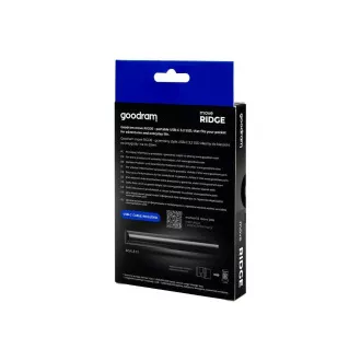 GOODRAM Move Ridge 1TB externe SSD, USB-C 3.2 Gen2x2, (R:2000/W:2000MB/s), schwarz
