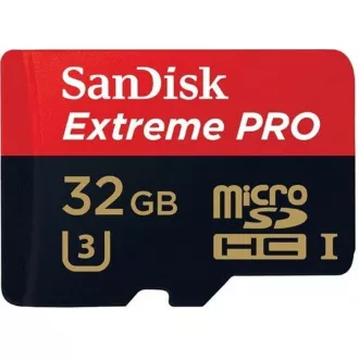 SanDisk MIcroSDHC-Karte 32GB Extreme PRO (100MB/s, Klasse 10 UHS-I V30) + Adapter