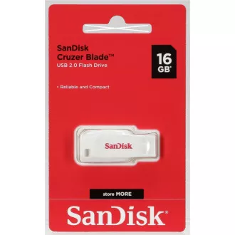 SanDisk Flash Disk 16GB Cruzer Blade, USB 2.0, weiß SanDisk Flash Disk 16GB Cruzer Blade, USB 2.0, weiß