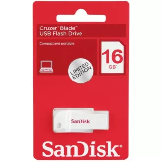 SanDisk Flash Disk 16GB Cruzer Blade, USB 2.0, weiß SanDisk Flash Disk 16GB Cruzer Blade, USB 2.0, weiß