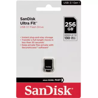 SanDisk Flash Disk 256 GB Cruzer Ultra Fit, USB 3.1 SanDisk Flash Disk 256 GB Cruzer Ultra Fit, USB 3.1