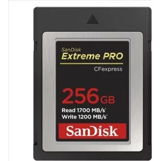 SanDisk Extreme Pro CFexpress Karte 256GB, Typ B, 1700MB/s Lesen, 1200MB/s Schreiben
