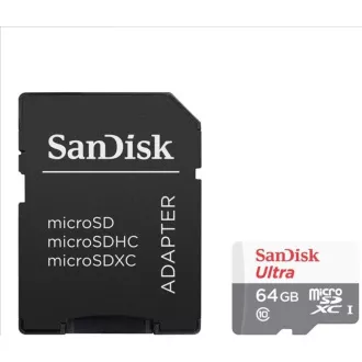 SanDisk MicroSDXC-Karte 64GB Ultra (80MB/s, Klasse 10, Android) + Adapter SanDisk MicroSDXC-Karte 64GB Ultra (80MB/s, Klasse 10, Android) + Adapter