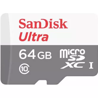 Sandisk MicroSDXC-Karte 64GB Ultra (80MB/s, Klasse 10 UHS-I, Android)